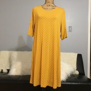 Old Navy Dresses - Jersey Swing Dress in Mustard Dots Old Navy Dresses - Jersey Swing Dress in Mustard Dots